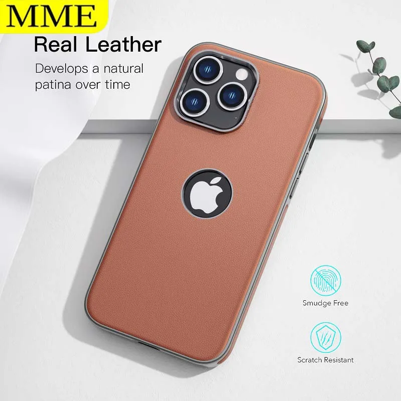 

Luxury Leather For Iphone 14 Pro Max Plus Case Gold-plating Lens Protection Hollowing Shockproof Cover For Iphone 14 Pro Max Bag