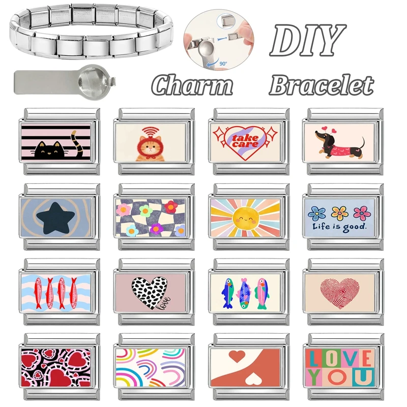 Creative Y2K Design Charm Bracelet Stainless Steel