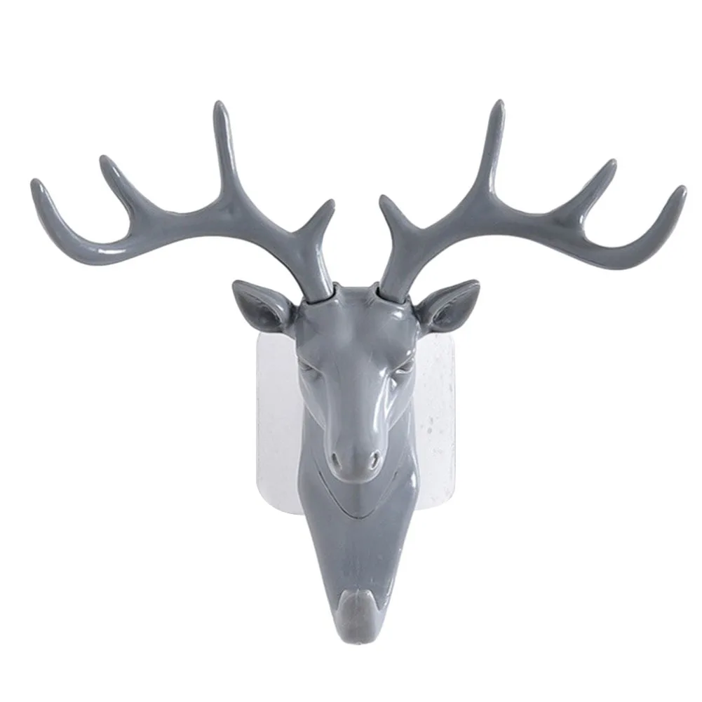 

Giraffe Head Hanging Hooks Living Room No-Trace Ornaments Plastics Practical Decor Hanger Hanging Hat Key Home