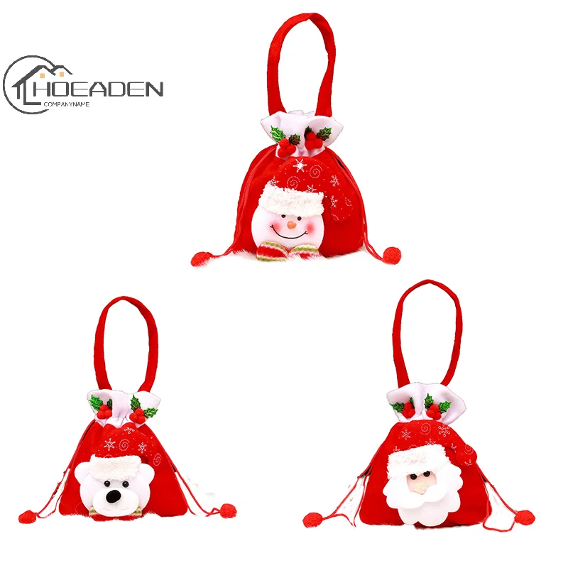 

Santa Claus Snowman Deer Gift Bag Children's Gift Bag Candy Bag Christmas Handbag Merry Christmas Decor Hand Package New Year