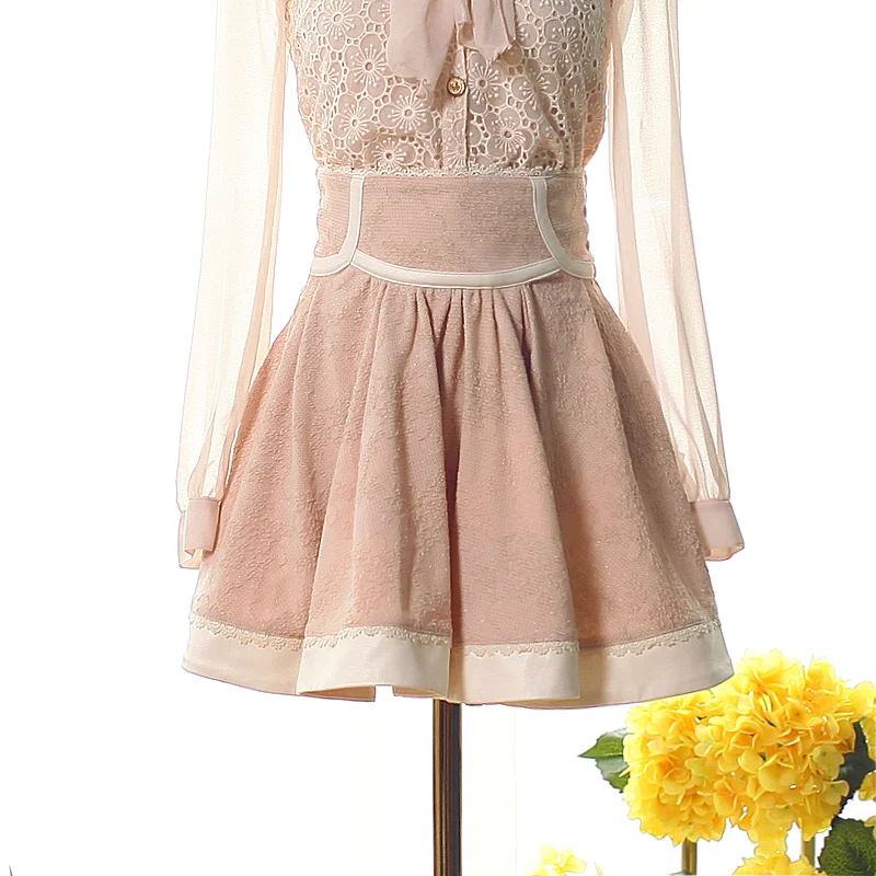 

SALES Japanese Liz Lisa Jacquard Lace College Mini Skirts
