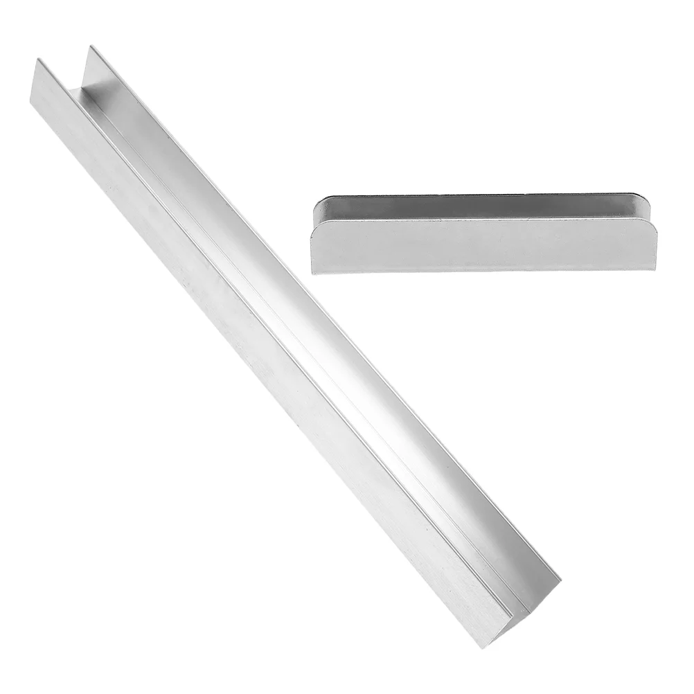 2 Pcs Door Guardrail Pet Gates Accessories Replacement Parts Baby Fence Reinforcement Grooves Fittings Hardware Fastener