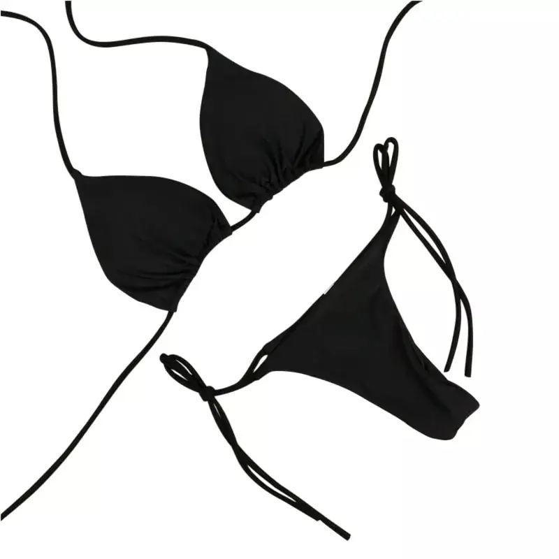 European and American Neck Strap Bikini Sexy Swimsuit WOMEN'S Split Strap Adjustable Multicolor SWIMSUIT SET bikini swimsuit set