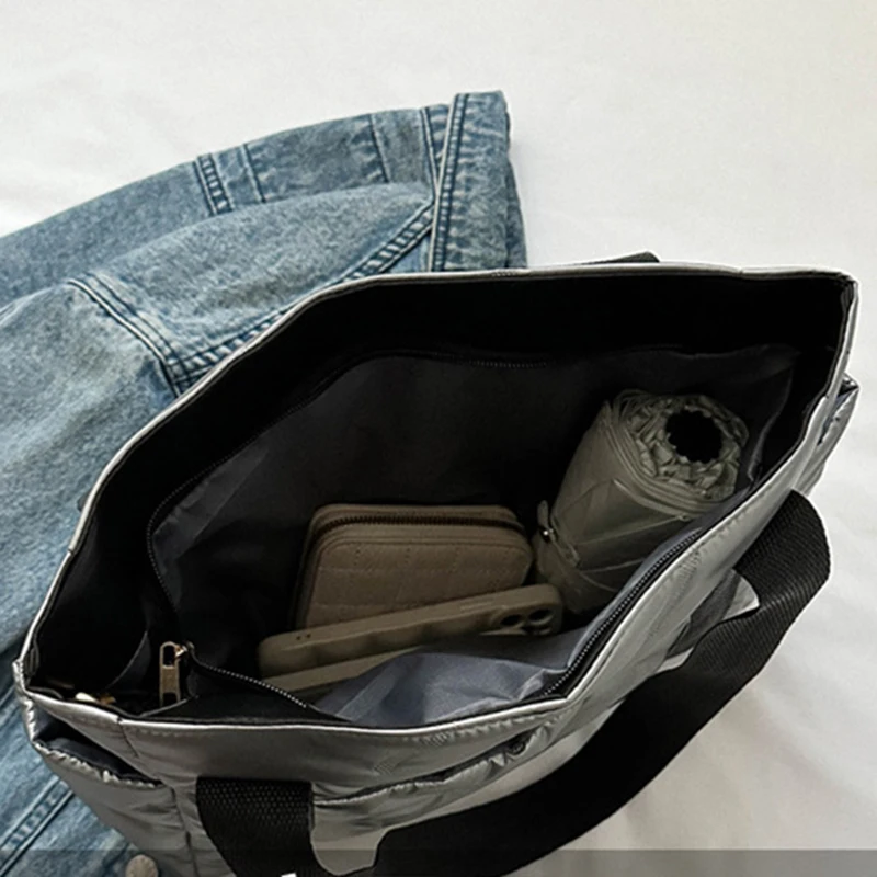 New Fashion Handbags Women Soft Quilted Space Cotton Shoulder Bag Ladies Luxury Crossbody Bags Bolso Mujer Couple Bag Tote Bags