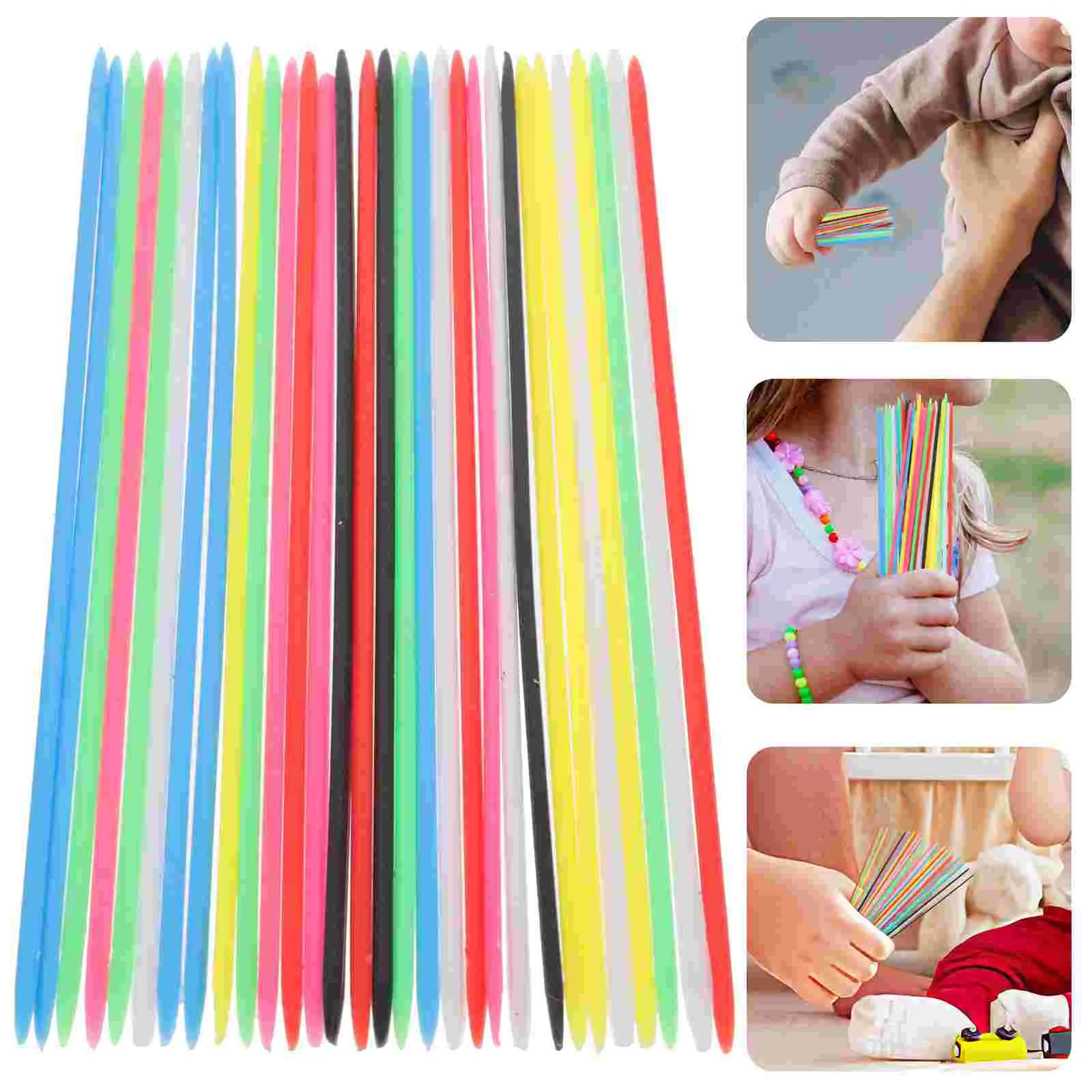 

Pick Sticks Game Kids Toys, 90pcs Colorful Thin Pick Sticks for Kids Family Fun