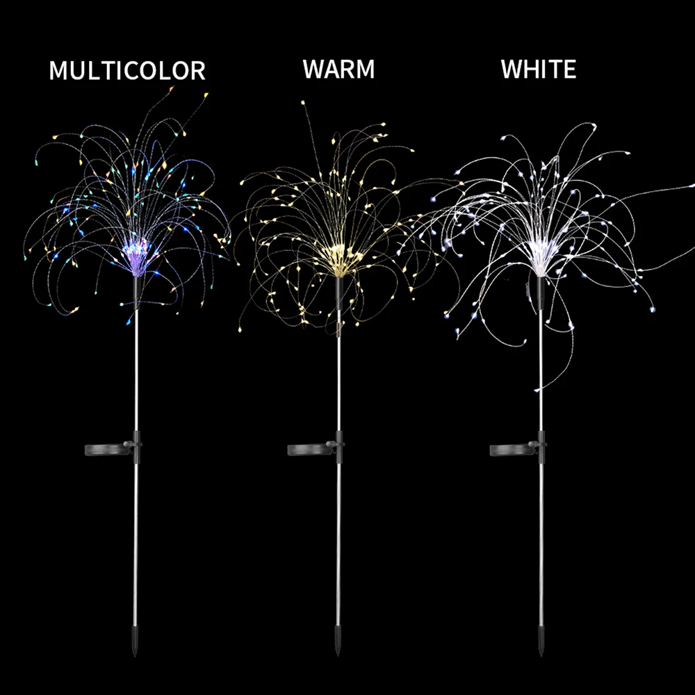 LEDs Outdoor Solar Lawn Lights Fireworks Patio String Lamps solar lights solar fireworks lights solar led lights garden lighting for Camping Christmas Party Garden Patio Terrace Decoration