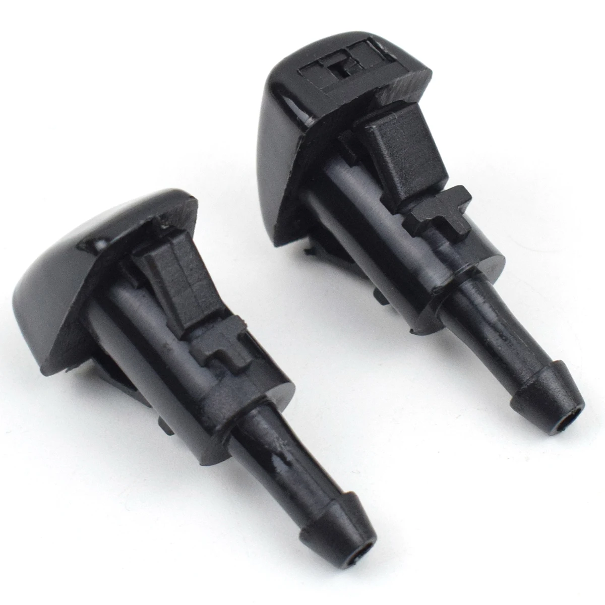 XUKEY Windshield Wiper Washer Jet Nozzle – For Subaru Impreza WRX STI 2008-2011 – 2Pcs Set Black