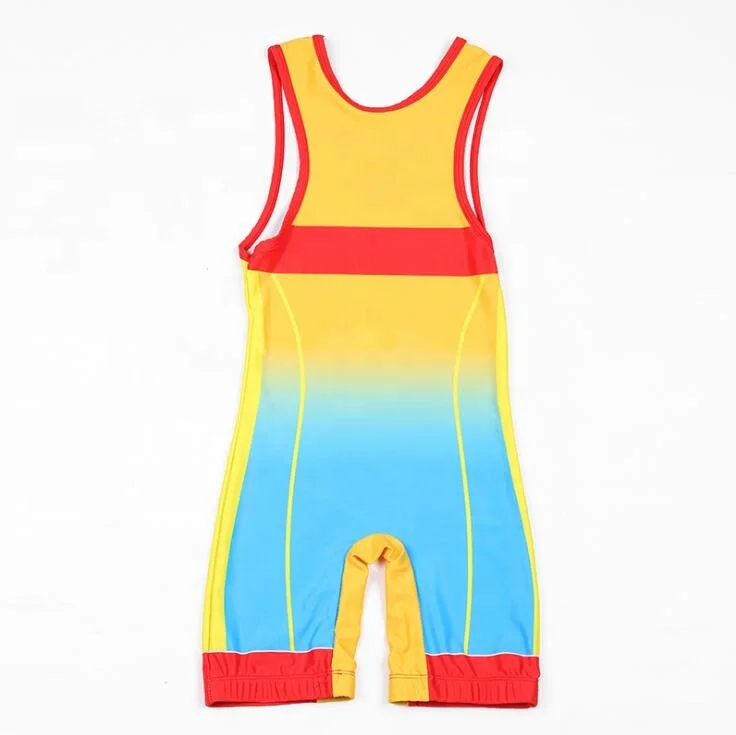 Wrestling Singlets Suit Boxing Triathlon One Piece Bodysuit Iron Men Gym Sport Fitness Weightlifting PowerLifting Skinsuit