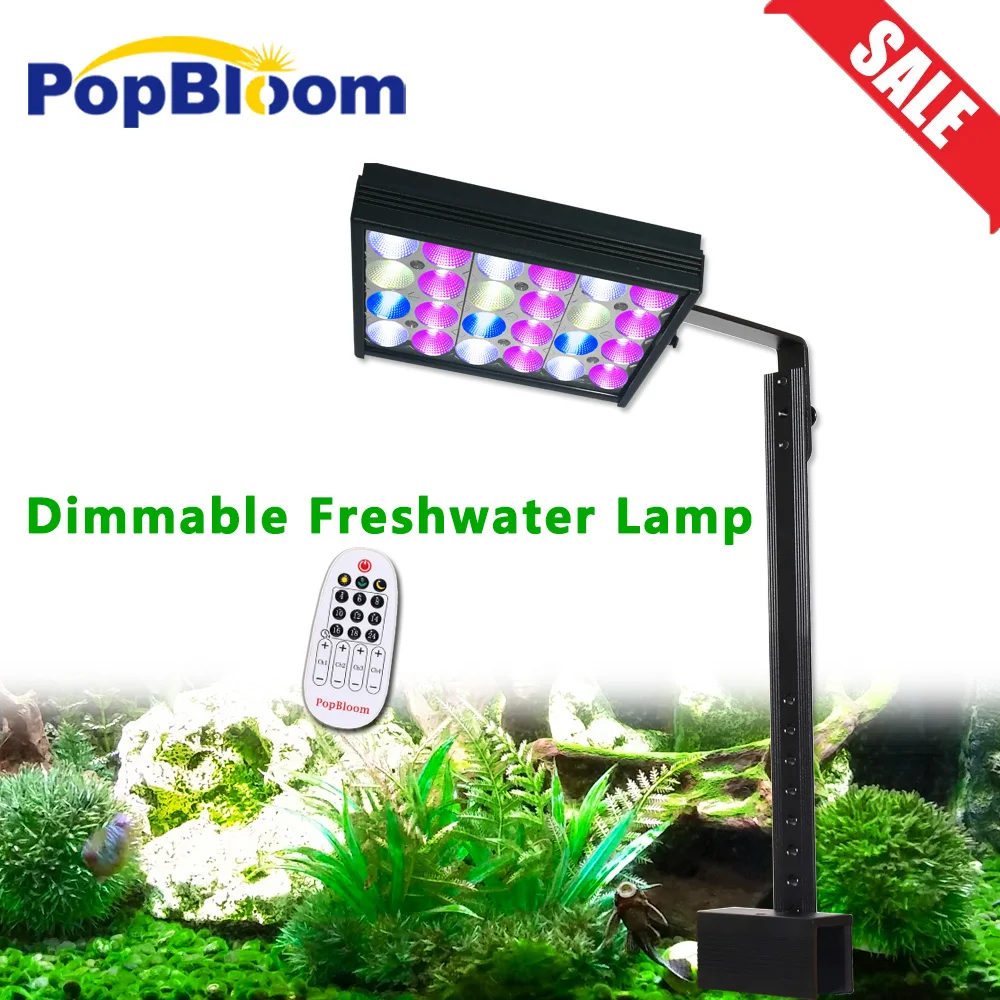 

PopBloom-Timer Aquarium LED Lighting,Freshwater LED Aquarium Lamp for Aquatic Planted Fish Tank Light,30W,Sunrise,Sunset