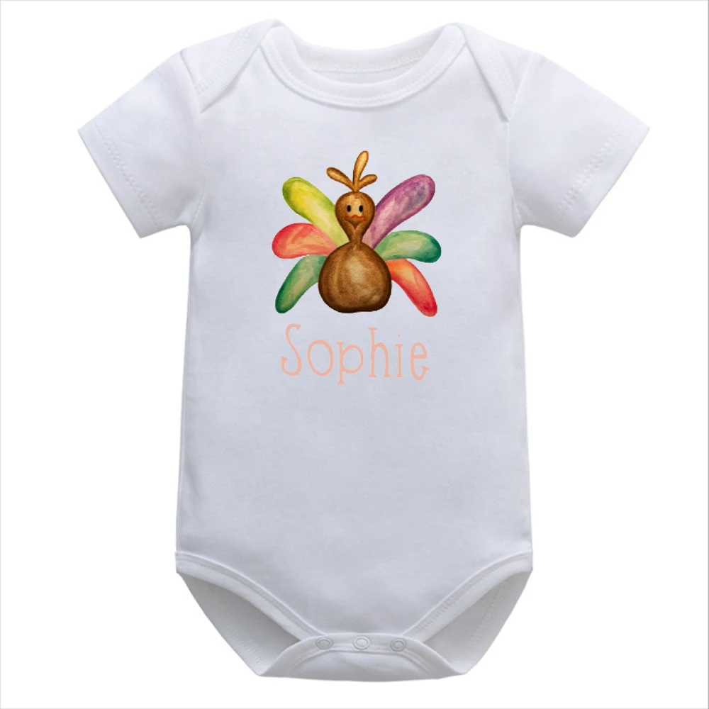 Turchia Baby Tshirt giorno del ringraziamento 3t vestiti per ragazze autunno turchia regali per feste nomi personalizzati Toddler Girl Fall Shirt 2021 Fashion