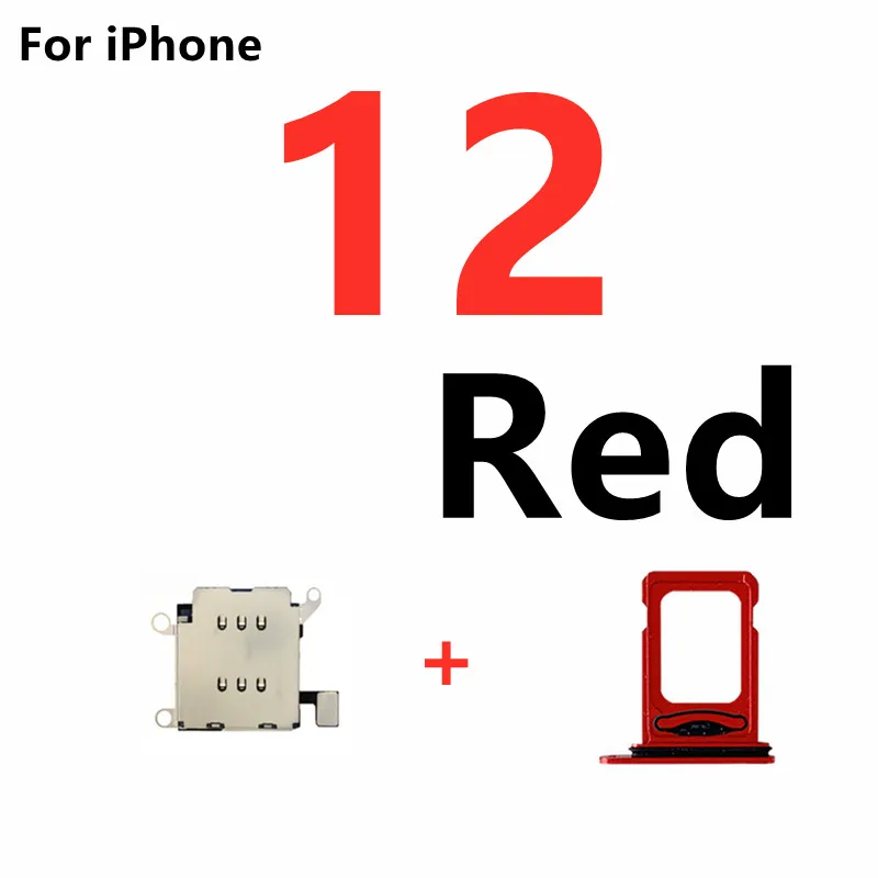 Dual Sim Card Reader connector Flex Ribbon Cable for iPhone 12 Pro Max Sim Card Tray Slot Holder Repair Replacement Parts