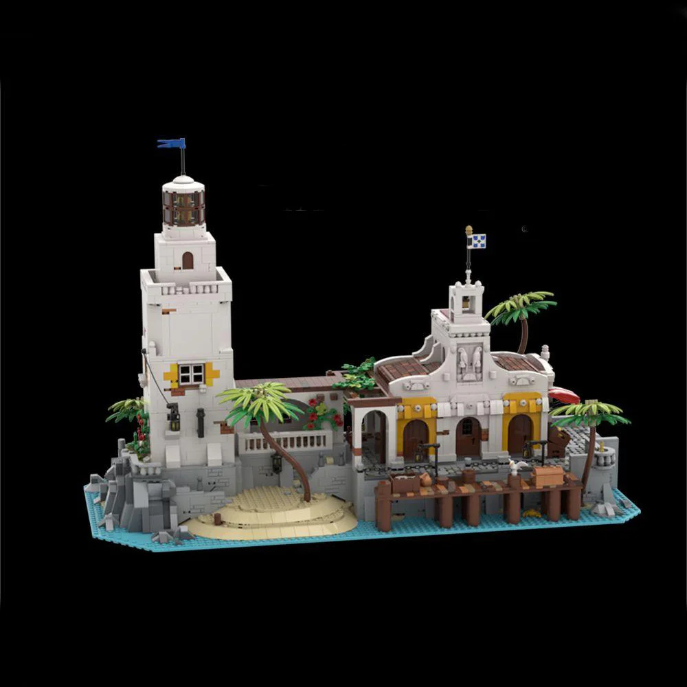 4997Pcs New Moc Building Blocks Puerto Santa Maria Port Light Hotel Model Idee Creative Fai Da Te Regalo Giocattolo Per Bambini