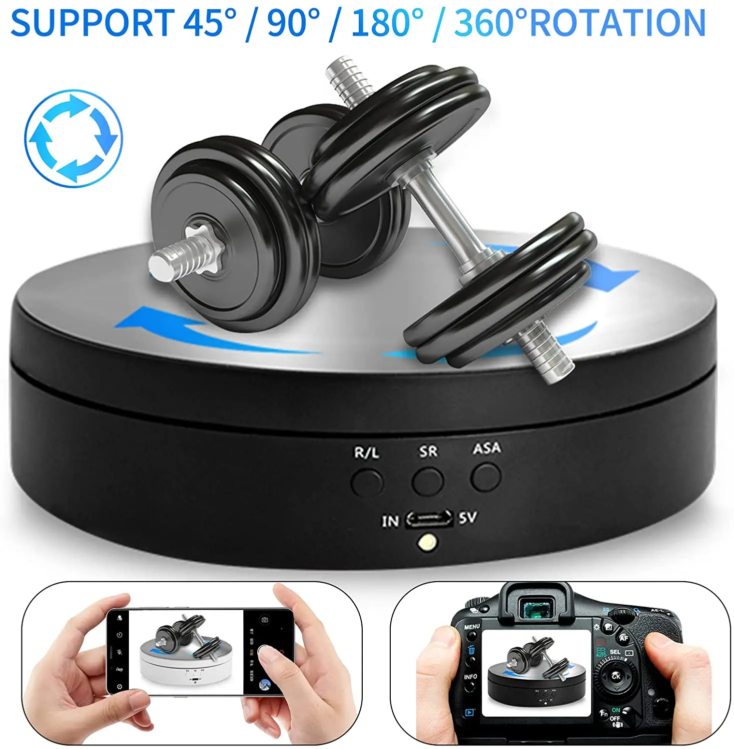 14cm Rotating Display Stand 360 Degree Motorized Rotating Turntable Display Stand For Photography Products And Displays Max Load