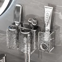 Automatic Toothpaste Squeezer Wall Mount Toothpaste Dispenser for Kids And Adults Toothpaste Storage Rack Bathroom Organizerer 2