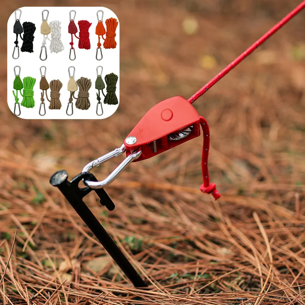5M Pulley Adjuster Ratchet Kayak and Canoe Boat Bow Stern Rope Lock ...