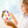 Finger Hedgehog Soothing Bubble Music Decompression Press Music Children's Puzzle Training Toy Exercise Fingers 6