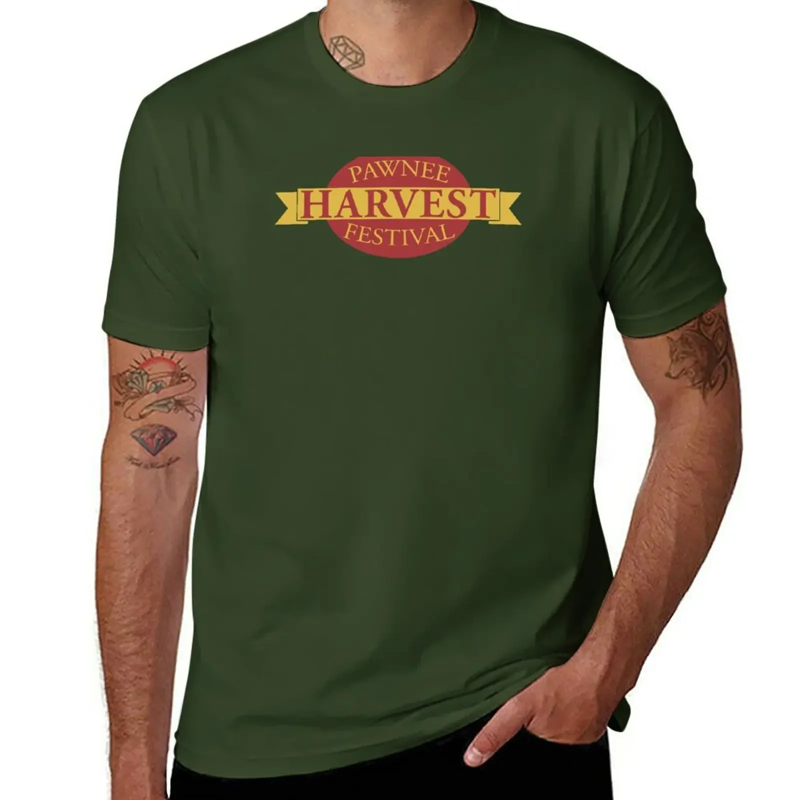

Pawnee Harvest Festival T-Shirt new edition vintage mens t shirt