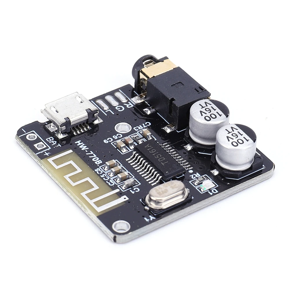 

Bluetooth-compatible 5.0 MP3 Decoding Module WAV+APE+FLAC+MP3 MP3 WAV Decoding Board 3.7-5V Car Speaker Amplifier Modification