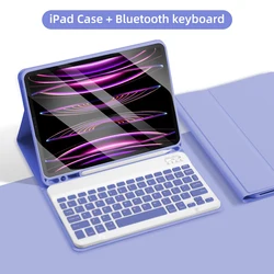 Versatile Keyboard Case for iPad - Enhanced Protection and Functionality (Purple No Mouse)
