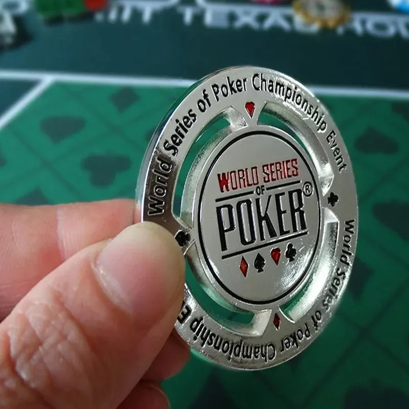1Pcs Texas Hold'em Chips Metal Poker Coins for Casino Souvenirs Collection Gifts Entertainment Accessories poker chips