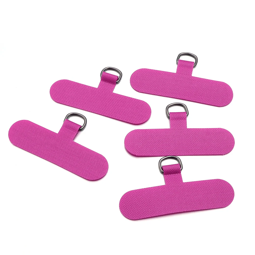Vibrant Phone Lanyard Set with Detachable Strap and Metal Ring Clip