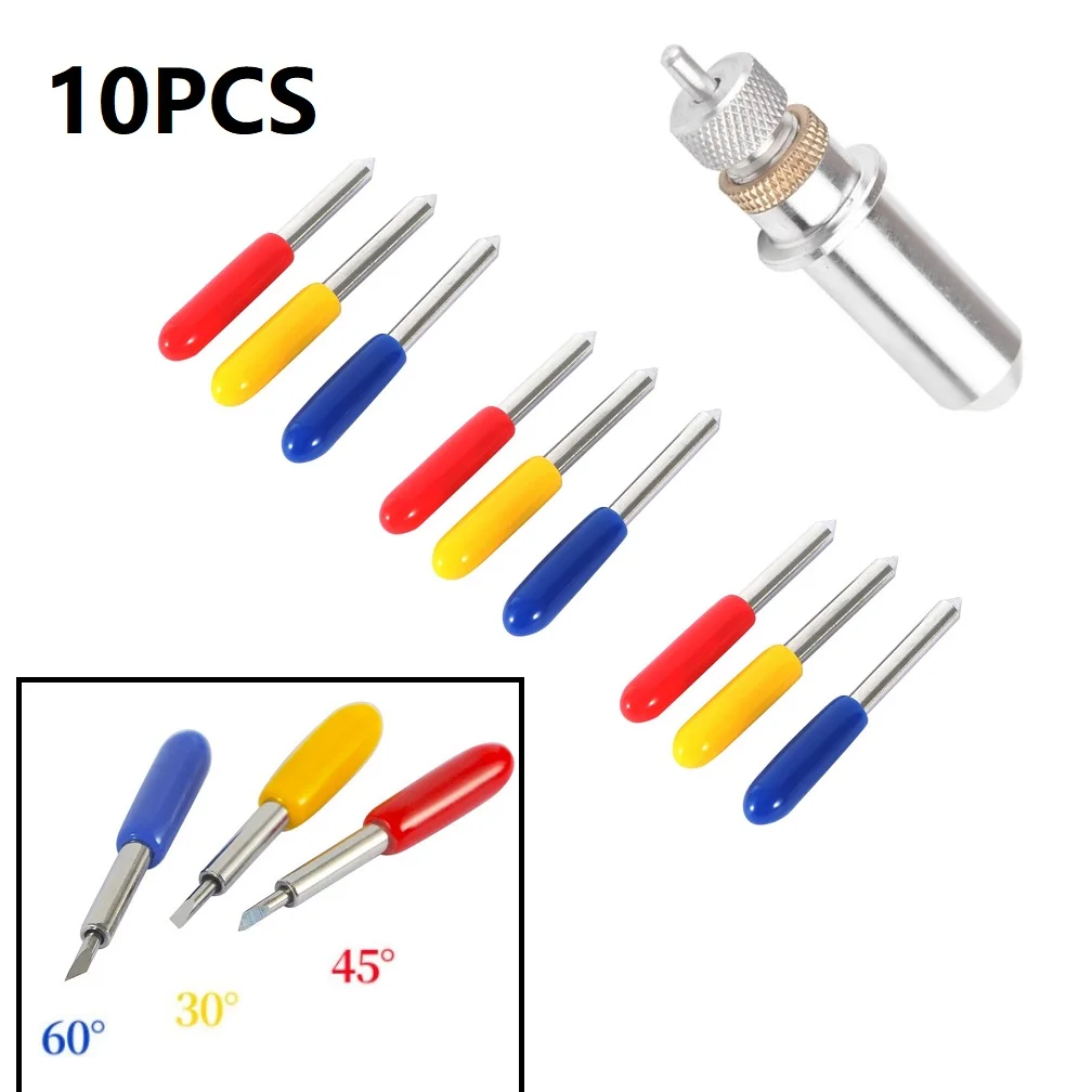 

Blades Hand Tools Resistance Sharper No Rust 30°/ 45°/ 60° Anti-static Cutting Tools Fits Most Cutting Plotter