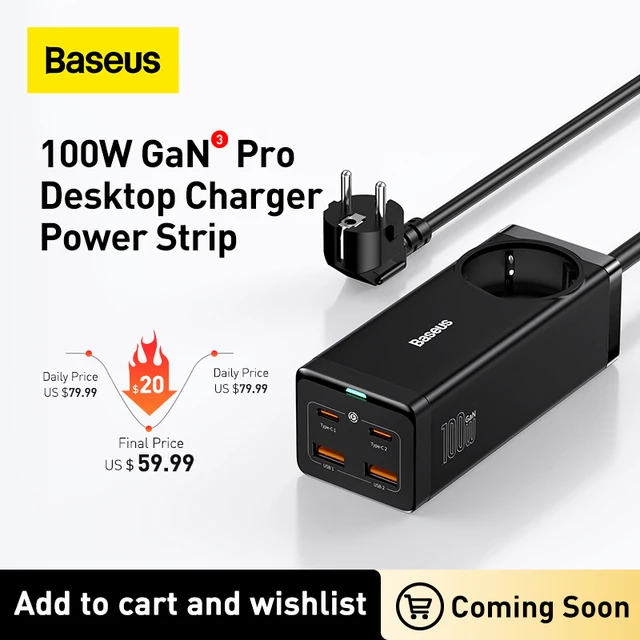 Baseus 100W GaN3 Pro ładowarka biurkowa stacja ładująca szybka ładowarka do iphone 13 12 Pro Max Xiaomi Samsung Laptop 1