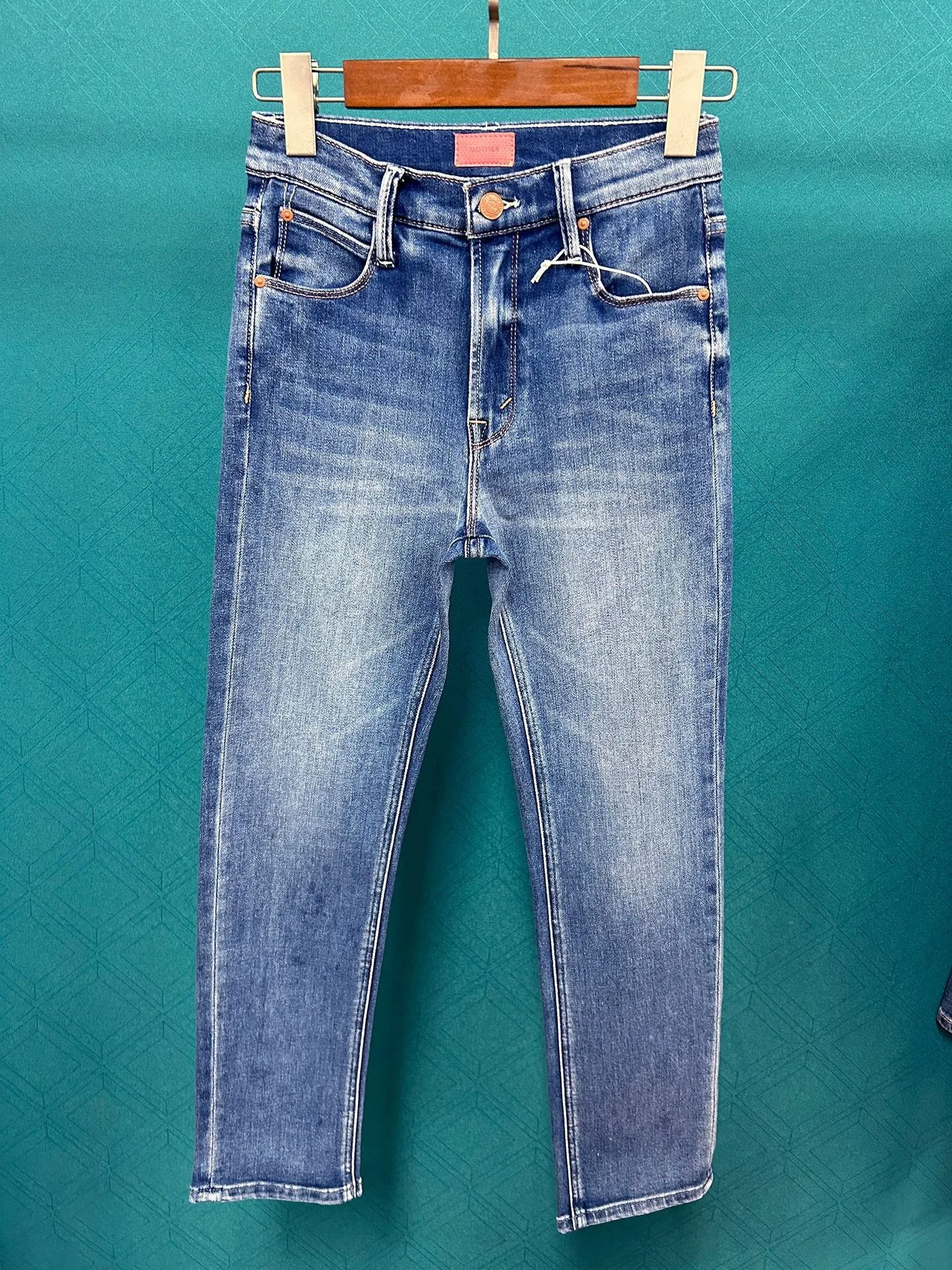 Women Stretch High Waist Denim Pants | Elastic Slim Fit Ankle-Length Blue Jeans | Streetwear Fashion MOZ126 Women Stretch High Waist Denim Pants | Elastic Slim Fit Ankle-Length Blue Jeans | Streetwear Fashion MOZ126