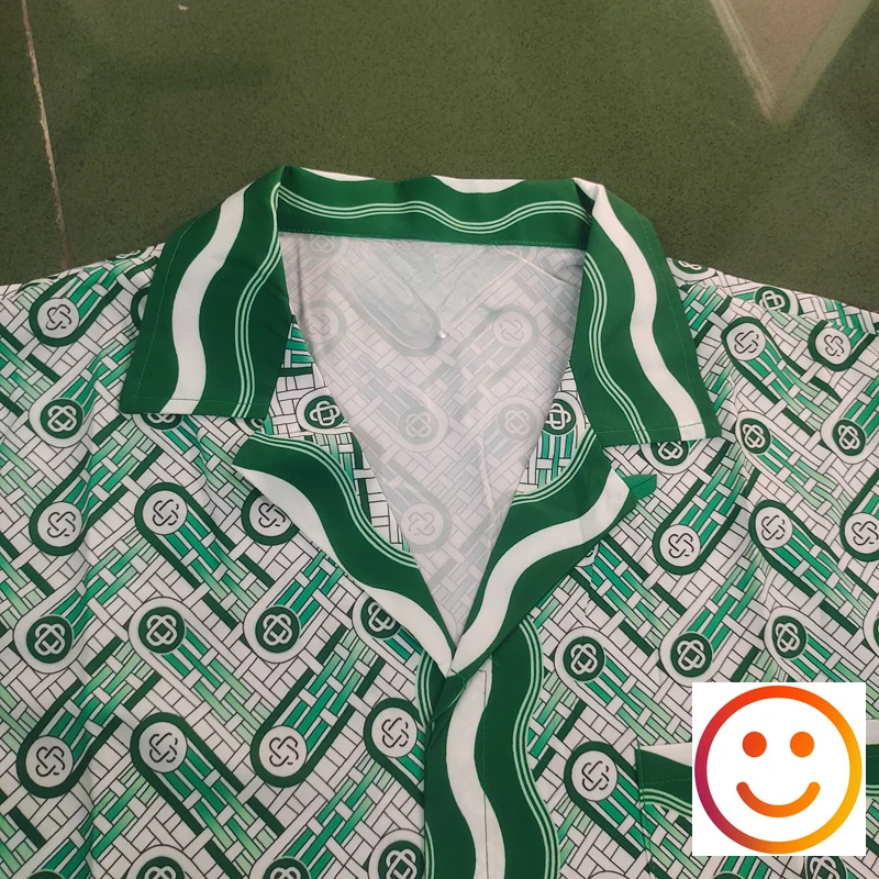 Green Cross Sanskrit Pattern Pocket Shorts Shirt Suit Thin Men Women Hawaii Style Beach Casual Vacation Surf Shirts Set