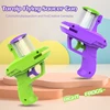 Children Flying Recreation Gun Parent Child Outdoor Game Interactive Sport Toy Safety EVA Gun Soft Bullet Foam Disc Launcher Gun 3
