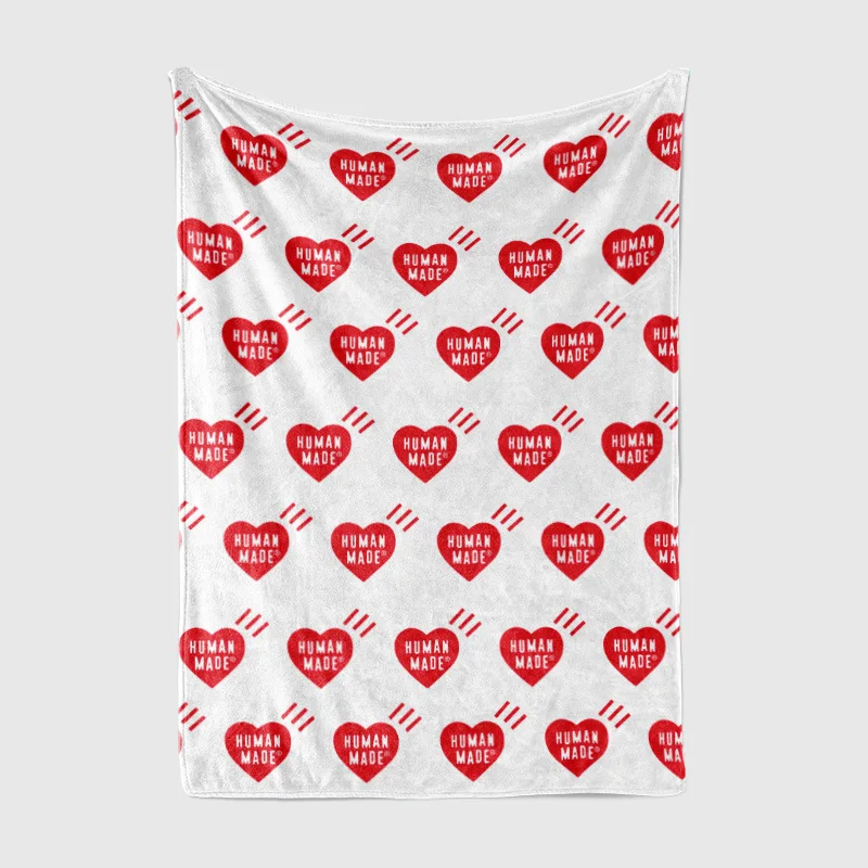 Condizionatore d'aria caldo con coperta di flanella stampata di marca alla moda utilizzato nel uso domestico dell'ufficio della coperta per pisolino del dormitorio