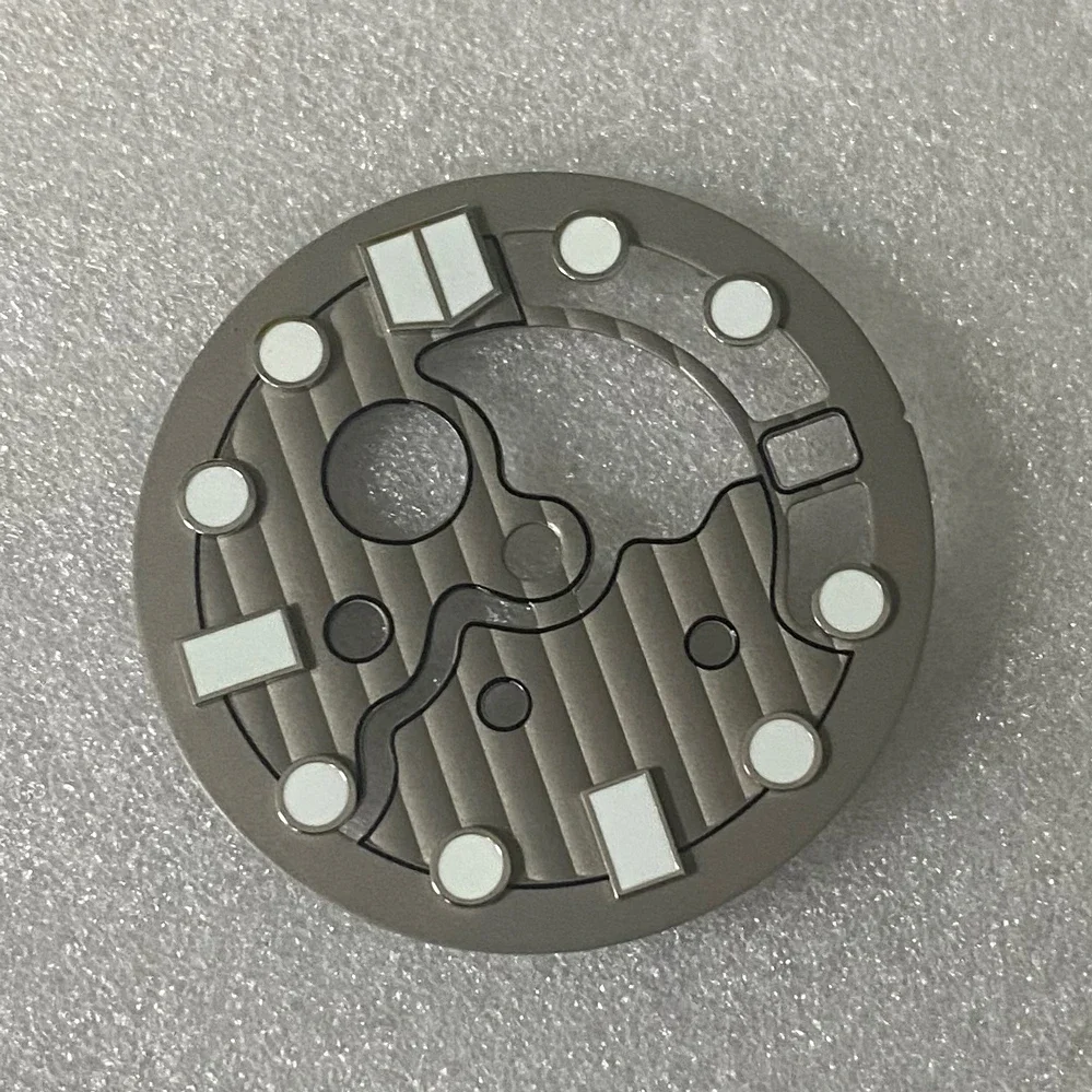 28.5mm Hollow Watch Dial Green Luminous Watch Accessories Faces for NH35/NH36 Movement with 3 O'clock Position watch face accessories watch dial accessories