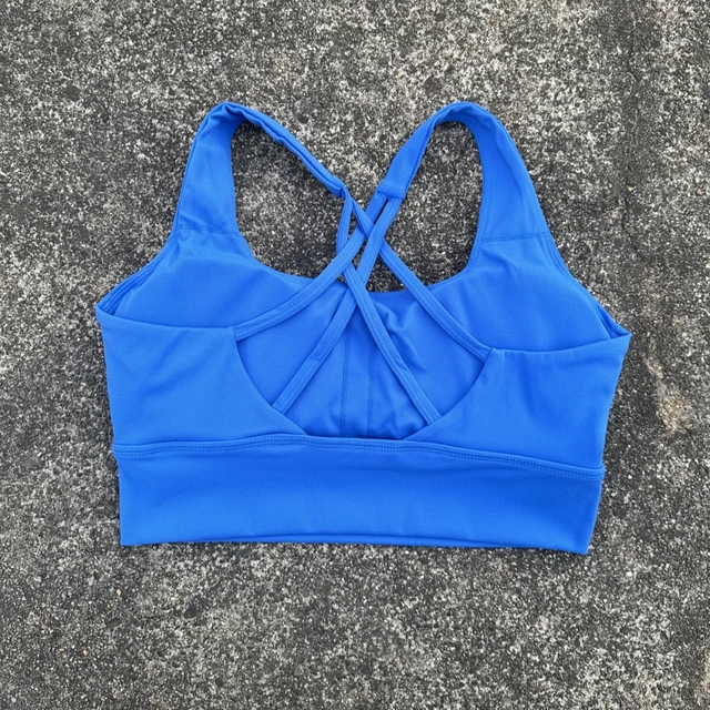 Solid Color Soft Tight Gym Yoga Underwear high strength shockproof Women Cross Back Fitness Bra Sport Top Comprehensive Butter 4