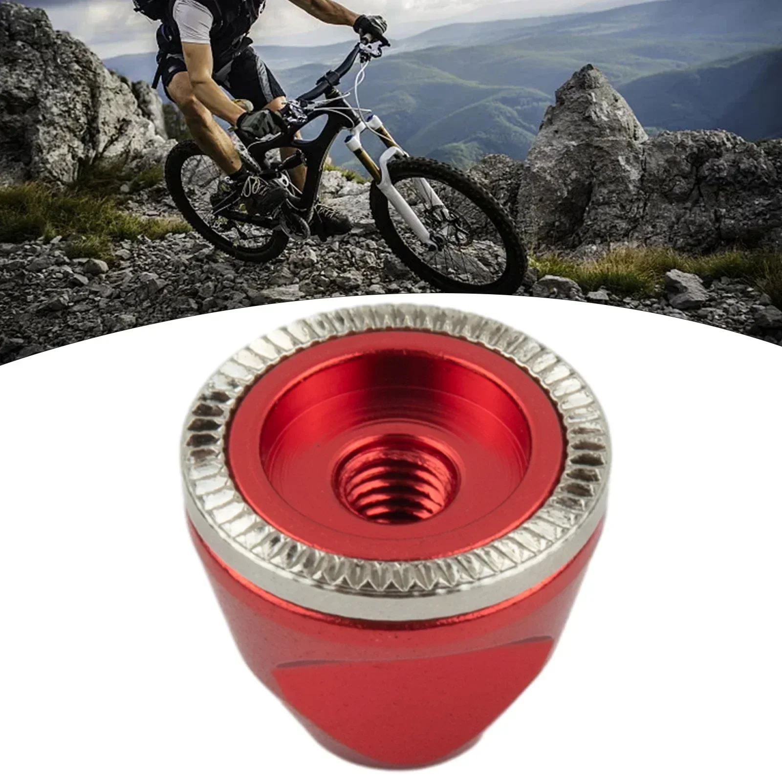 Mountain Bike Quick Release Lever Nut Bicycle Hub M5 Wheel Screw Anti-Slip Nut Shaft Hub Protection Cap For Fixed Gear Road Bike