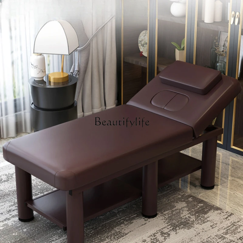 Beauty Salon Special Folding Massage Physiotherapy Massage Bed Home Moxibustion Facial Bed beauty salon solid wood salon trolleys modern salon furniture barber shop special tool trolley storage rack home mobile trolley