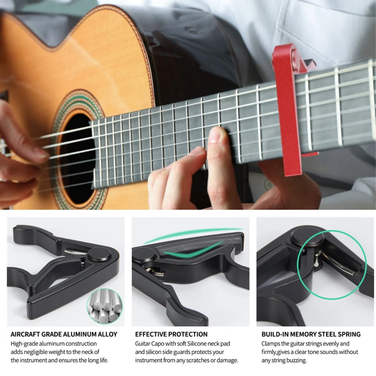 Aluminium Alloy Guitar Capo for 6 String Guitar Alloy Metal Universal Multifunction Capo Miwayer guitar capo