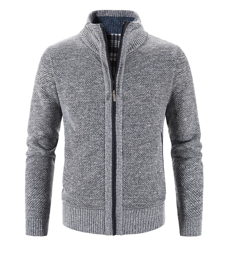 

2023 New Spring Winter Knitted Sweater Men Fashion Slim Fit Cardigan Men Causal Sweaters Solid Zipper Men Knitwear Coat Tops