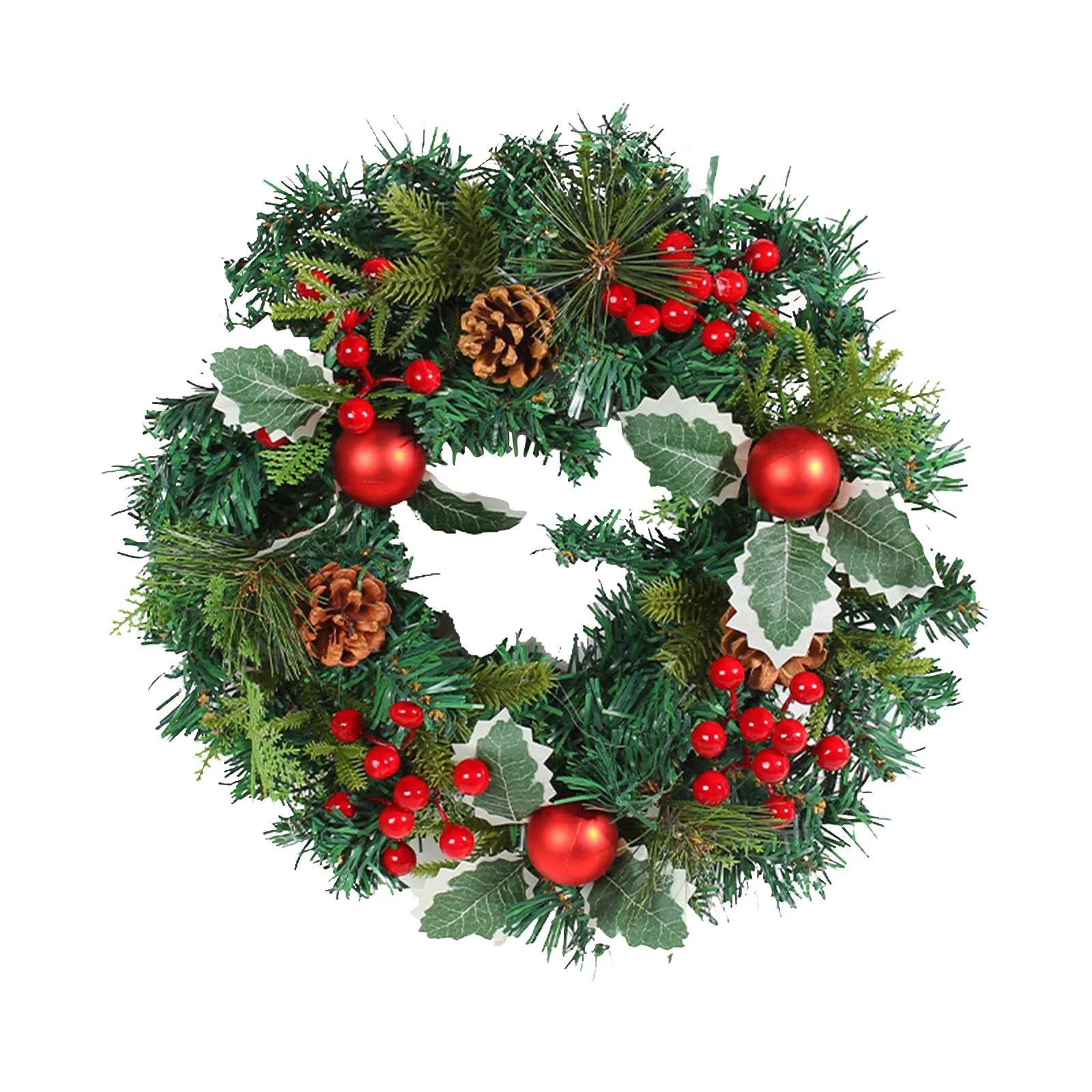 

Рождественский имитационный венок, подвесное Рождественское украшение для двери, венок, украшение, новая модная и простая домашняя мебель, 2023