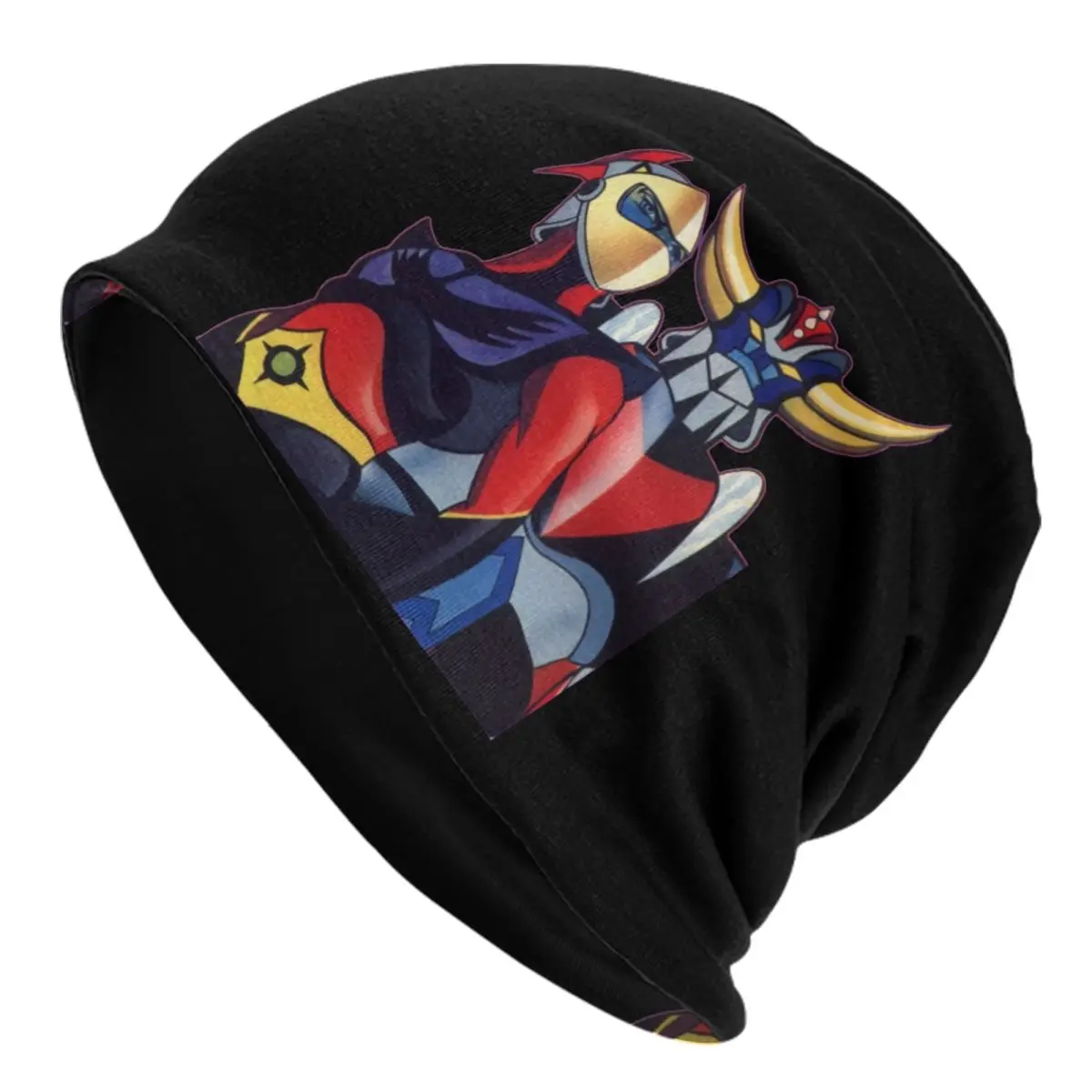 

Grendizer Goldrake UFO Robot Beanie Cap Unisex Winter Warm Bonnet Femme Knitted Hats Fashion Anime Skullies Beanies Hats