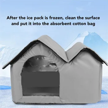 Pet Cooling House Cat Cooling House Long Lasting Cooling Oxford Cloth Bite Resistant Pet Cooling House for Cat Dog 6