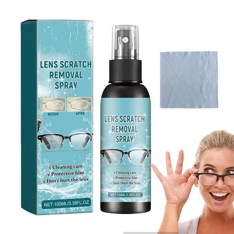 

Sunglasses Cleaner Spray 100ml Glasses Cleaner Spray With Lens Cleaner Cloth Eyeglass Lens Cleaner Spray Kit For All Lenses