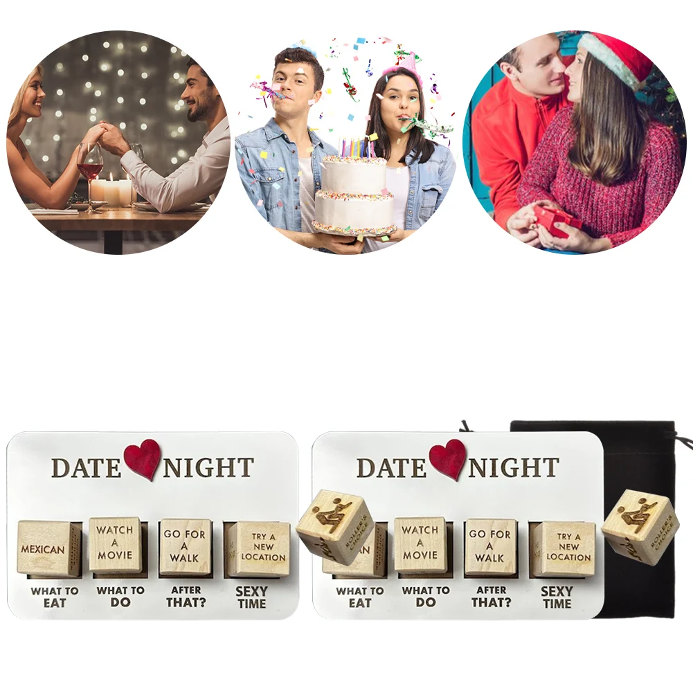 Game Dice Dice Set Enhance Intimacy Funny Date Night Dice Multi Styles Couple Dice Event Decision Add Romance Creative Gift Valentine Day