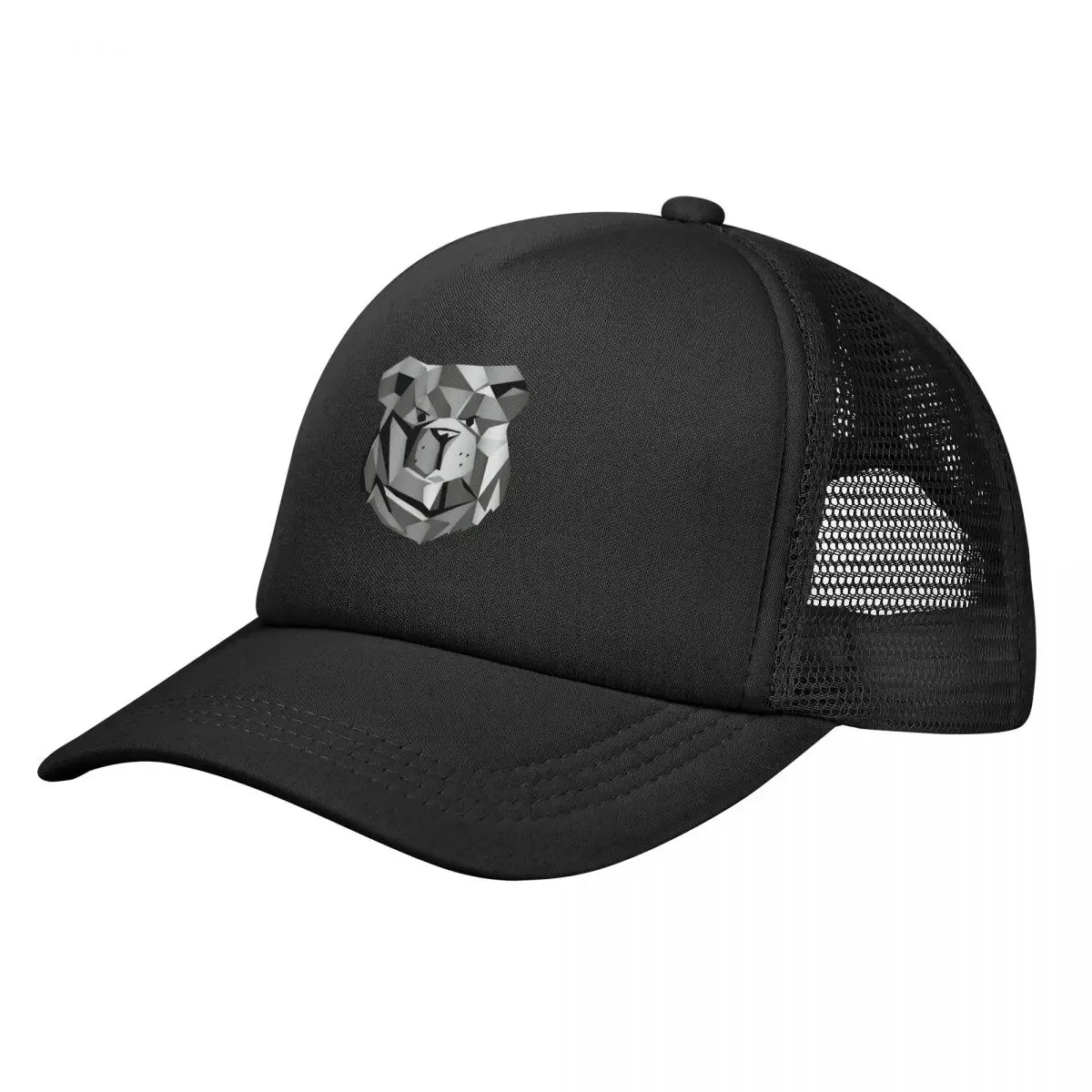 

ROBUST BEAR POLYGON GREY Baseball Cap Golf hiking hat For Men Women's