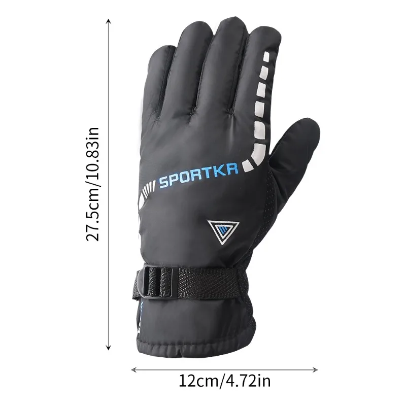 Men Waterproof Winter Cycling Gloves Windproof Outdoor Sport Ski Gloves Bike Bicycle Scooter Riding Motorcycle Keep Warm Gloves 6