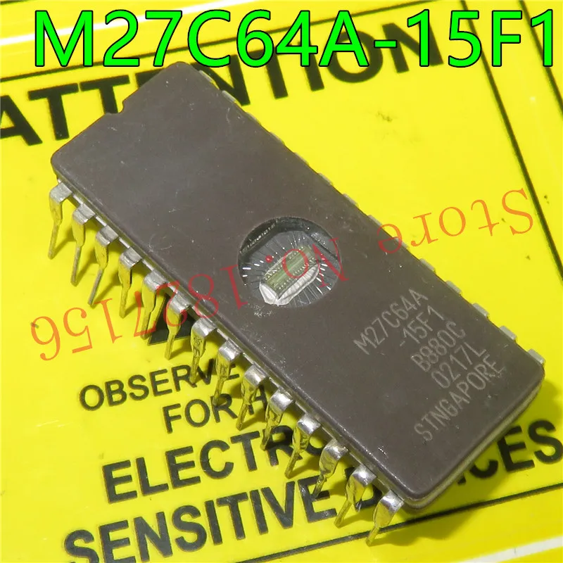 1 Pz/Lotto M27C64A-15F1 Cdip-28 64 Kbit (8Kb X8) Uv Eprom E Otp Eprom