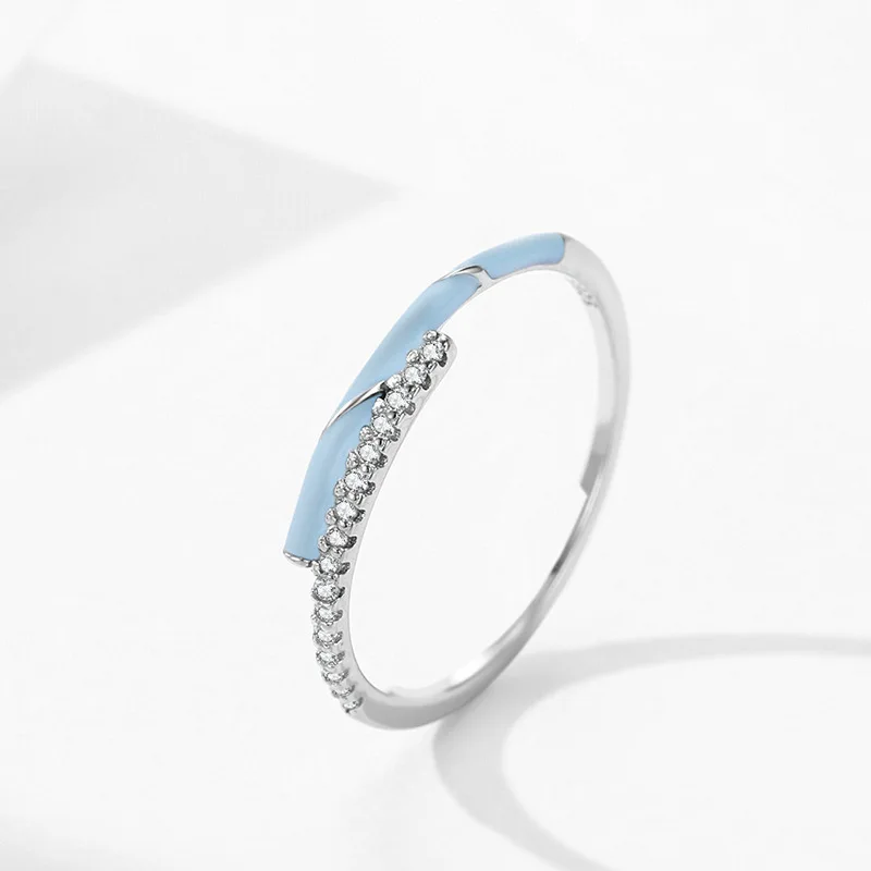 

Кольцо из серебра S925 пробы с мелкими деталями и украшением из микробриллиантов, женское нишевое бриллиантовое роскошное универсальное ювелирное изделие