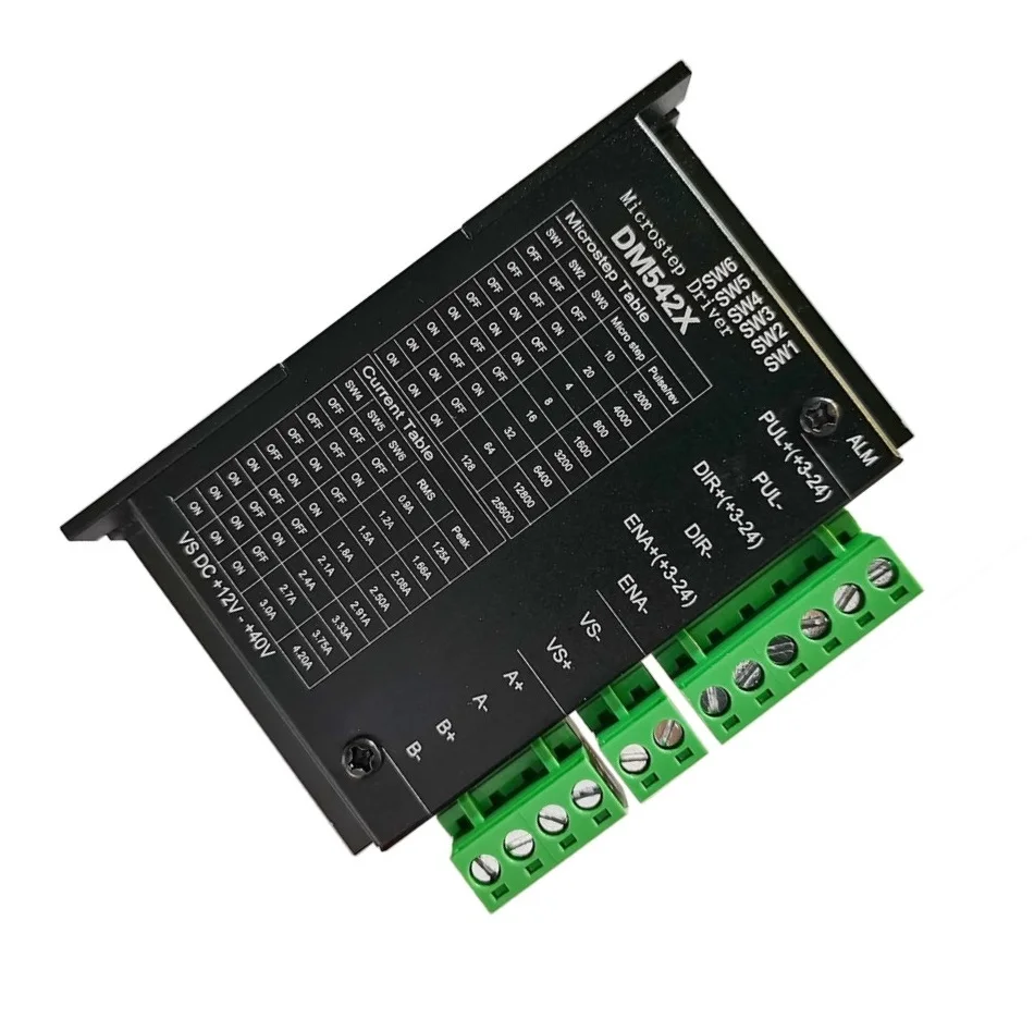 Драйвер шагового двигателя DM542X 2-фазный цифровой микрошаг 4 2 а для Nema57 86 |