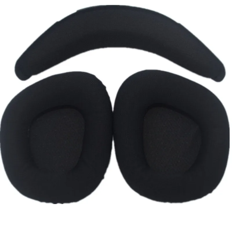 

Replacement 1 Pair Mesh Fabric Ear Pads or Headband For Corsair VOID PRO Headphones Ear Pads Headset Foam Cushion black
