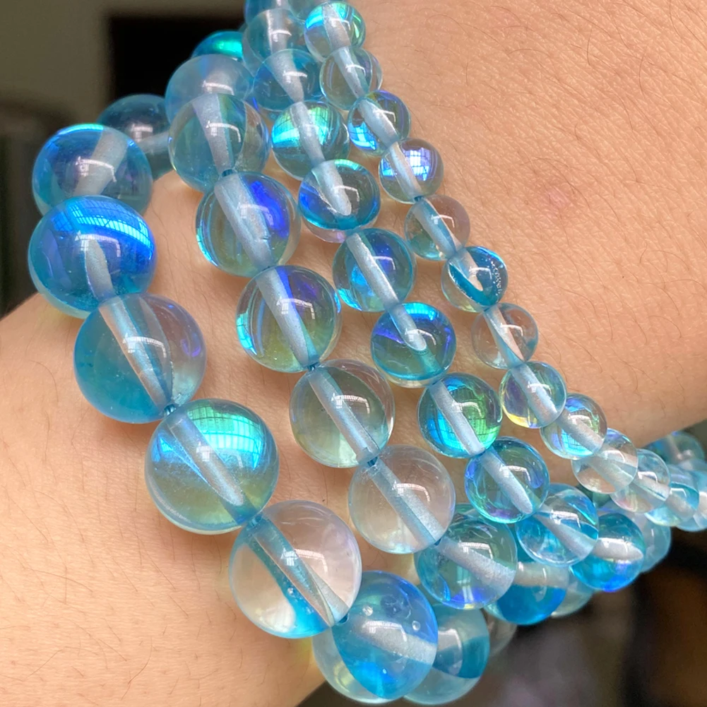 Natural Stone Beads Collection: Blue Chalcedony Crystal & Agate