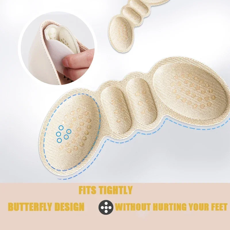 Insoles for Shoes Women High Heel Pad Adjust Size Adhesive Heels Pads Liner Grips Protector Sticker Pain Relief Foot Care Insert shoe insoles heel protector pads